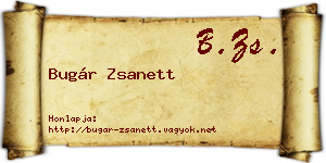 Bugár Zsanett névjegykártya